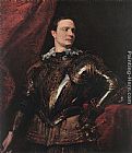 Sir Antony Van Dyck Canvas Paintings - Portrait of a Young General